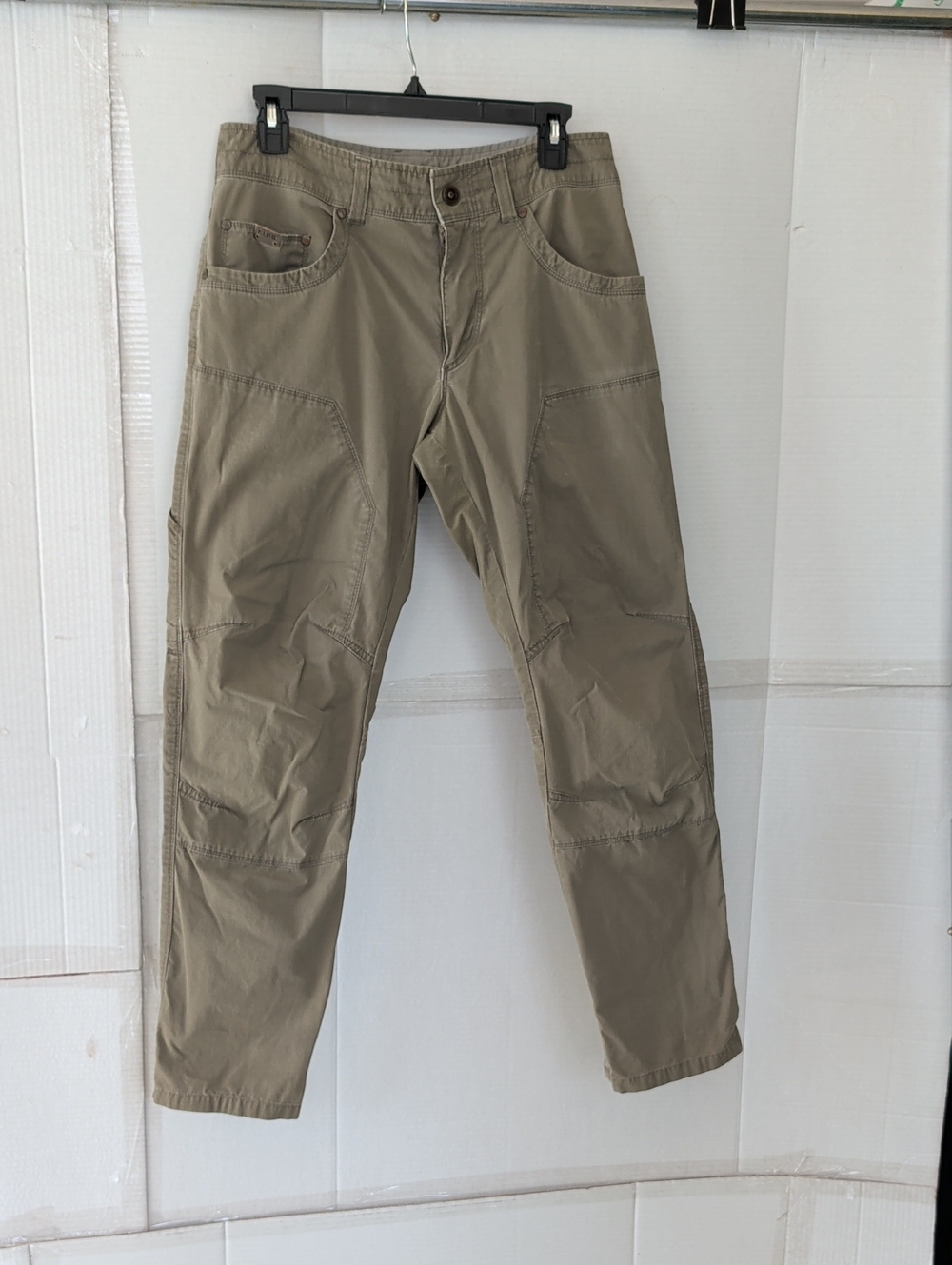 Kuhl Men's Olive-Tan Cargo Pants SZ 30 X 30 Active Comfy Outdoors